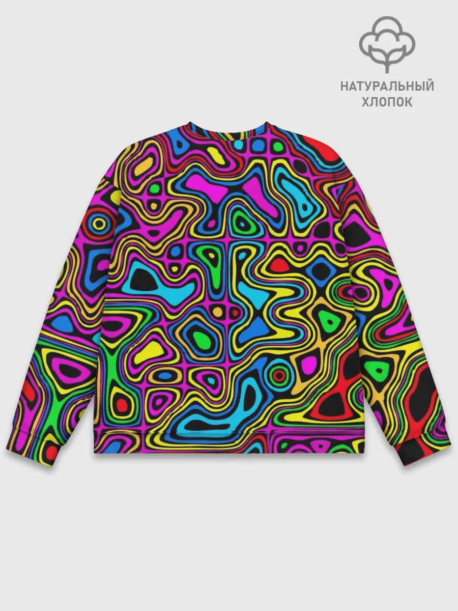 Мужской свитшот базовый / Психоделика