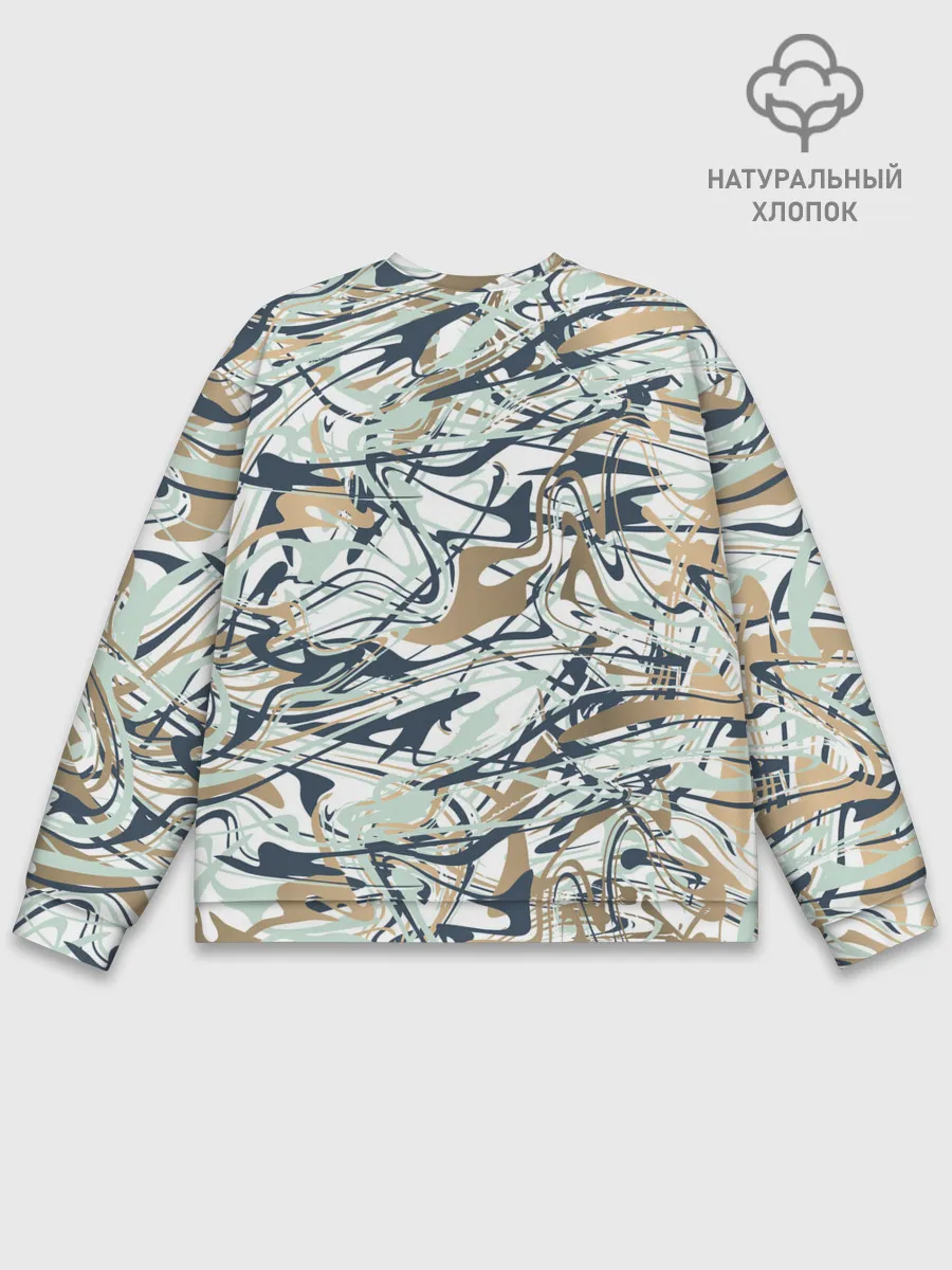 Мужской свитшот базовый / Узор красками