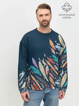 Мужской свитшот базовый / Перья