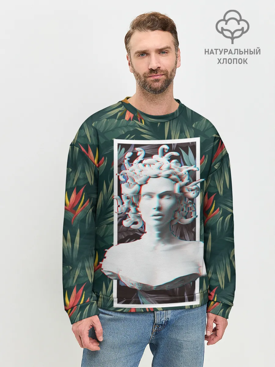 Мужской свитшот базовый / Медуза Горгона