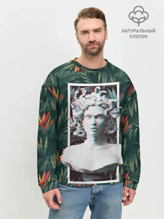 Мужской свитшот базовый / Медуза Горгона