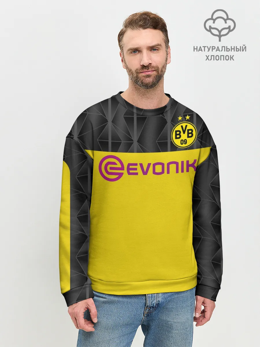 Мужской свитшот базовый / Reus home UEFA 19-20