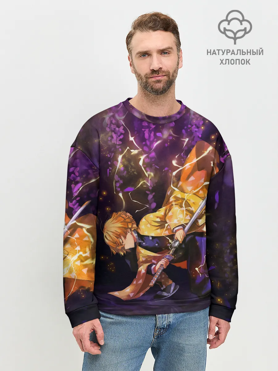 Мужской свитшот базовый / Kimetsu no yaiba готовится