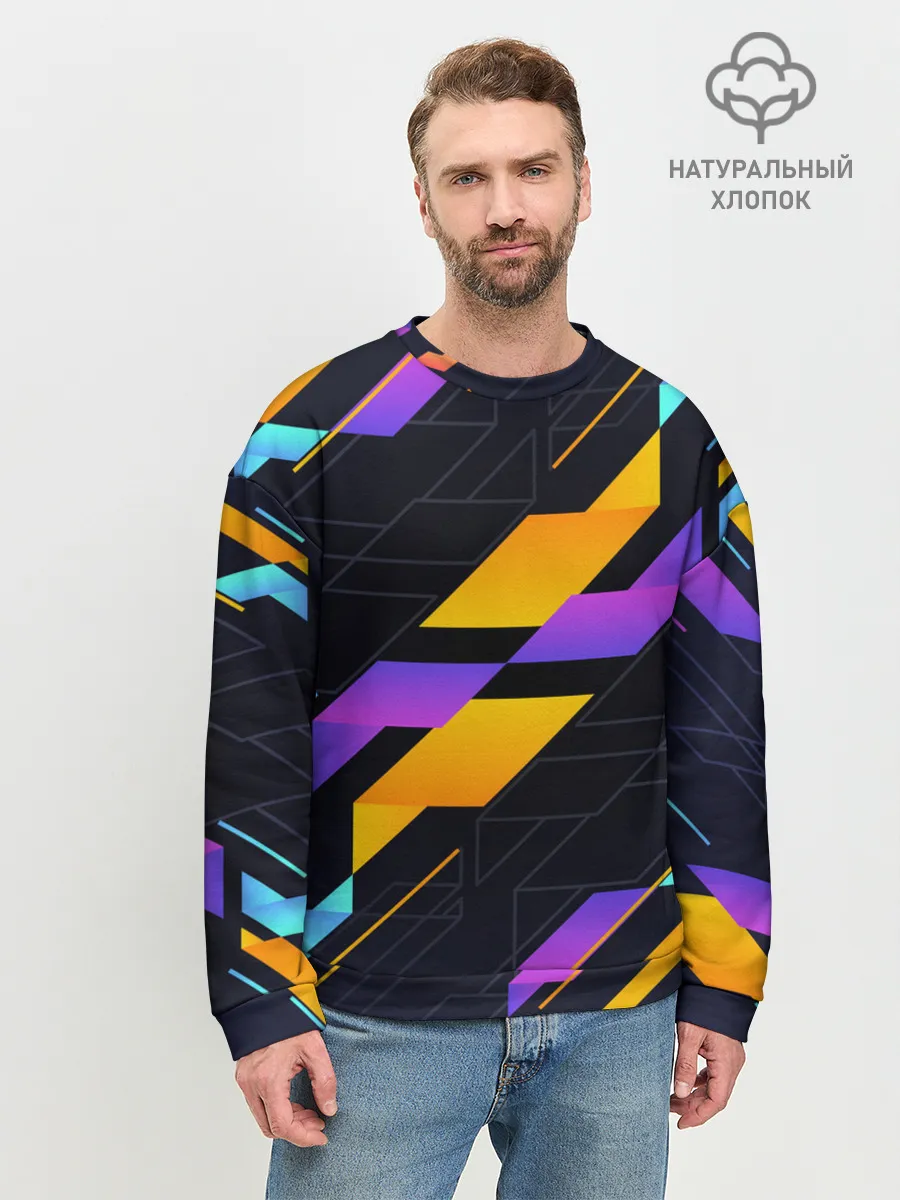 Мужской свитшот базовый / Modern Geometry