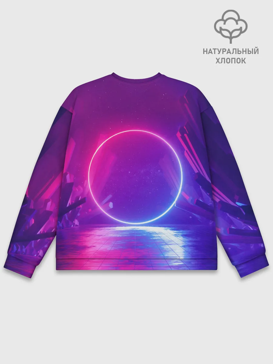 Мужской свитшот базовый / НЕОНОВЫЙ КРУГ