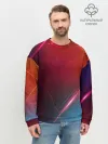 Мужской свитшот базовый / НЕОНОВАЯ АБСТРАКЦИЯ