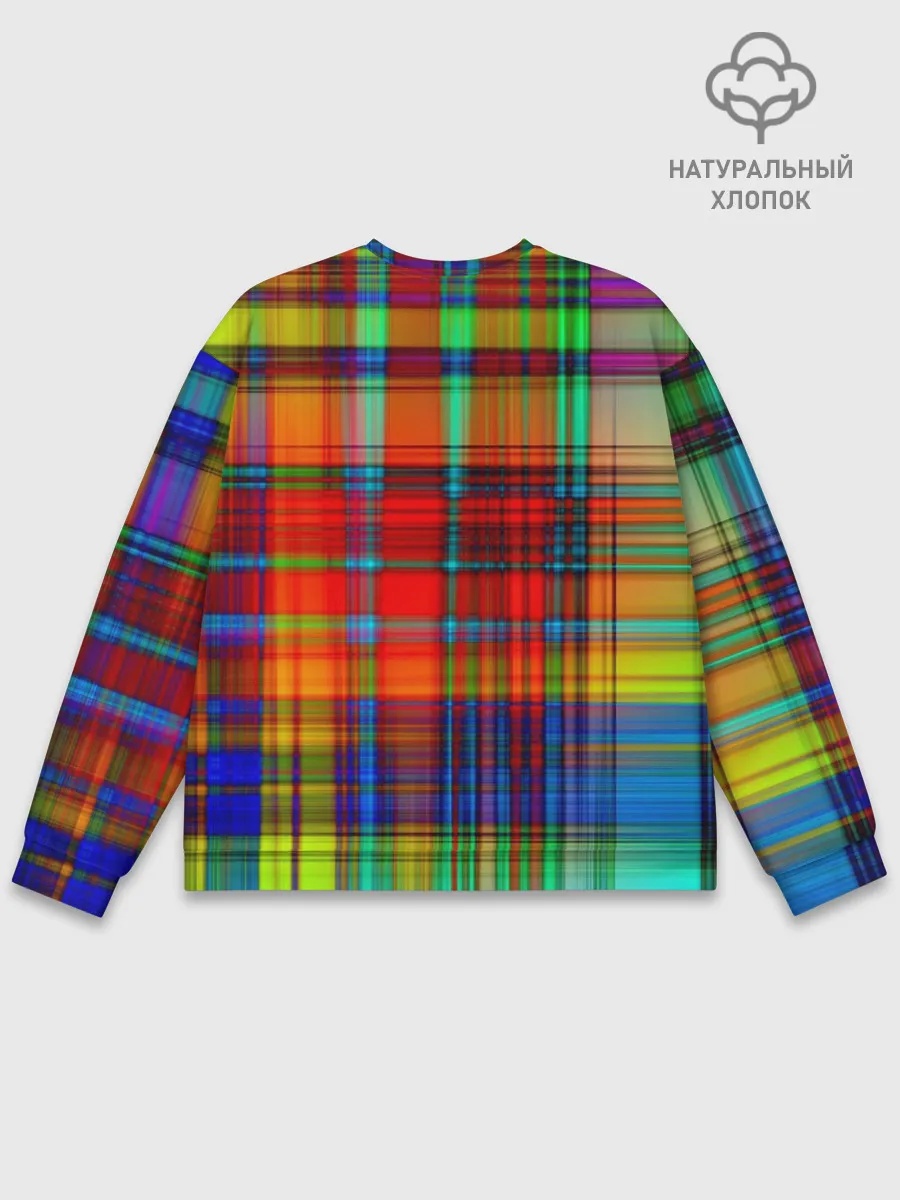 Мужской свитшот базовый / Радужная сетка