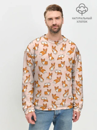 Мужской свитшот базовый / Корги