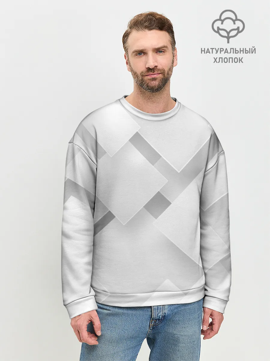 Мужской свитшот базовый / Геометрическая Абстракция