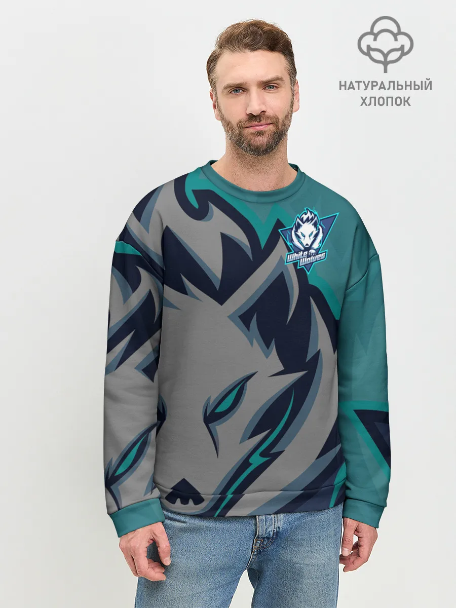 Мужской свитшот базовый / Форма White wolves
