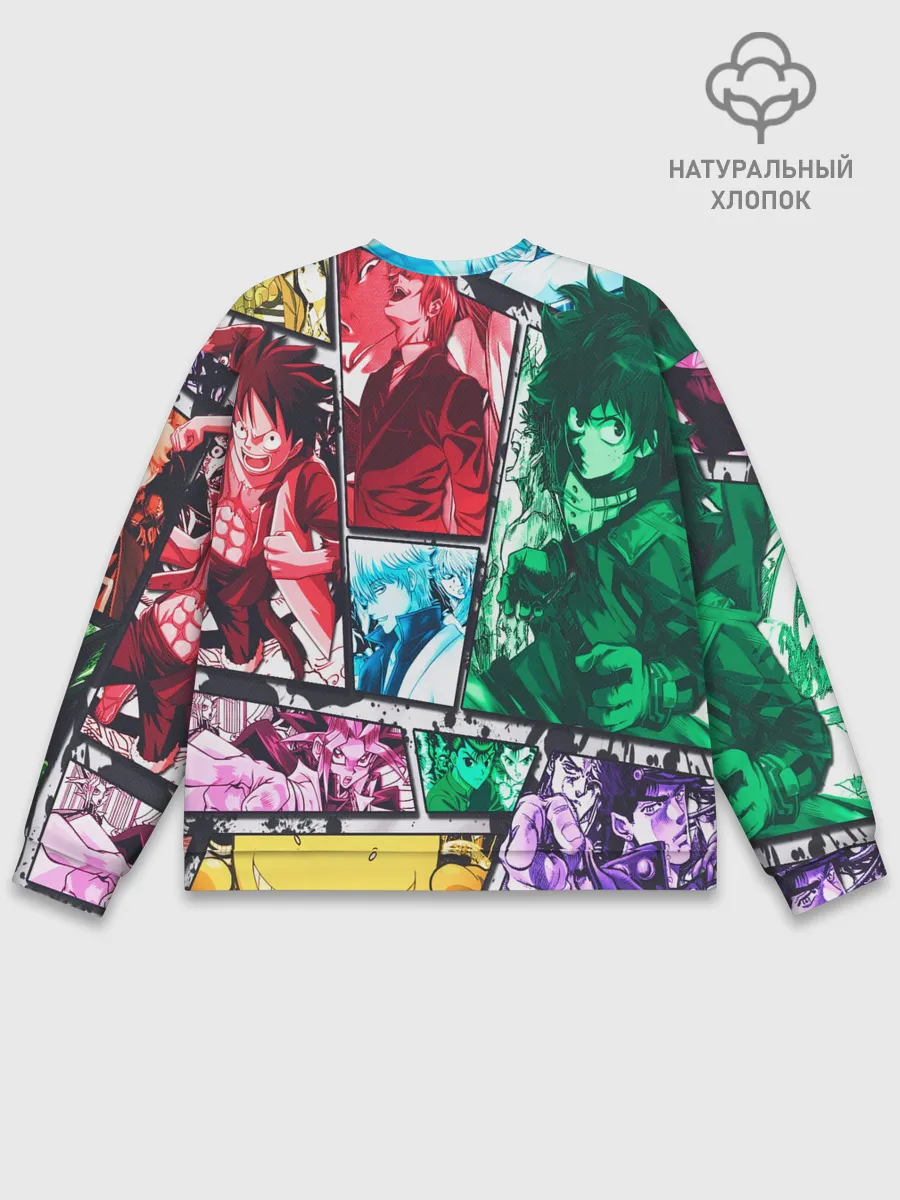 Мужской свитшот базовый / EPIC MAIN ANIME CHARACTERS 3D!