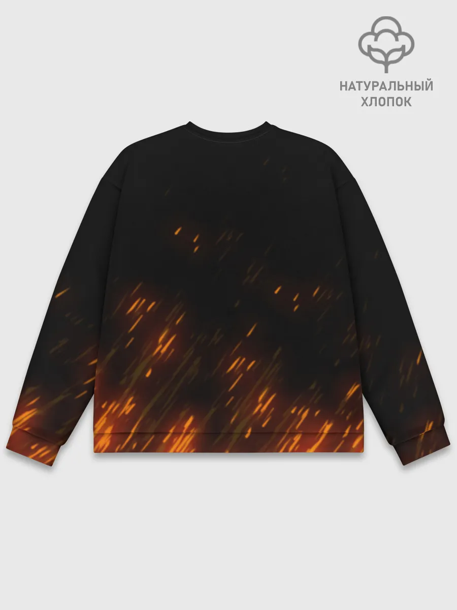 Мужской свитшот базовый / Burning Kamado