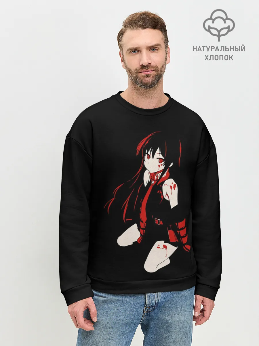 Мужской свитшот базовый / Anime Girl red