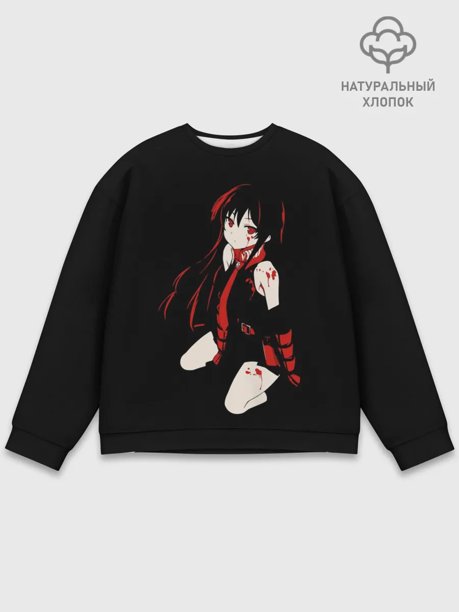 Мужской свитшот базовый / Anime Girl red