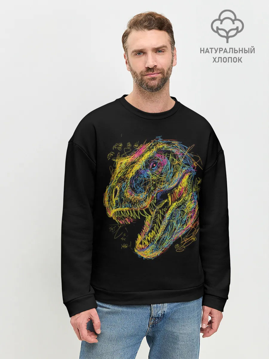 Мужской свитшот базовый / Тираннозавр Рекс