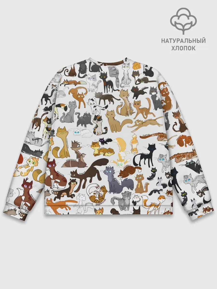 Мужской свитшот базовый / Котоколлаж 01