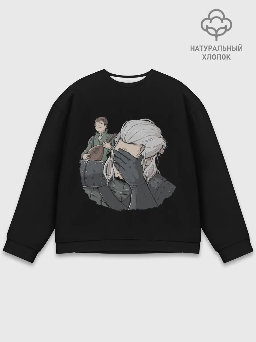 Мужской свитшот базовый / The Witcher Facepalm