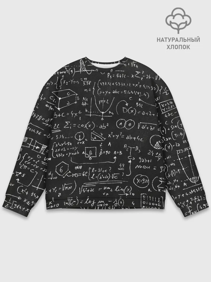 Мужской свитшот базовый / Математические формулы