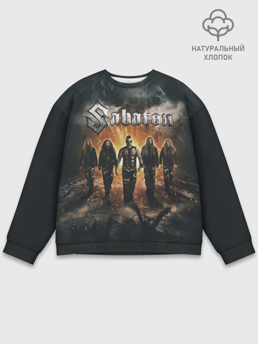 Мужской свитшот базовый / Sabaton Band