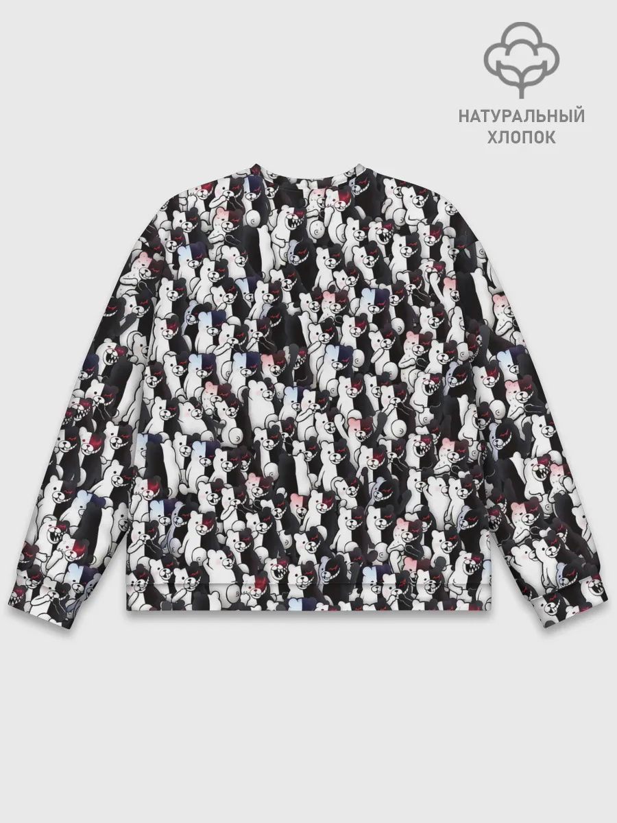 Мужской свитшот базовый / Черно-белые медведи