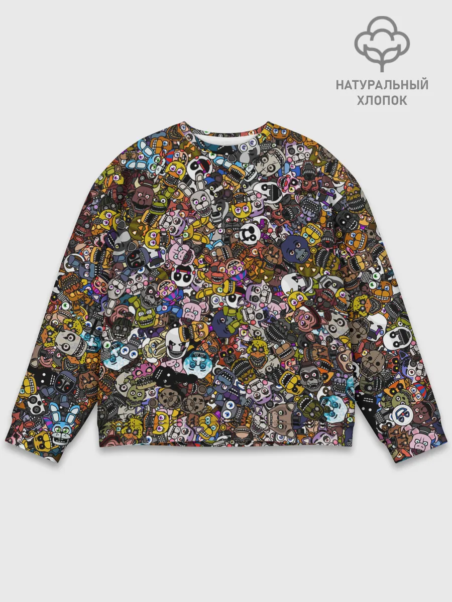 Мужской свитшот базовый / FNaF стикербомбинг