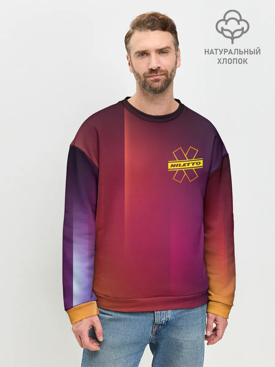 Мужской свитшот базовый / NILETTO LOGO | НИЛЕТТО ЛОГО
