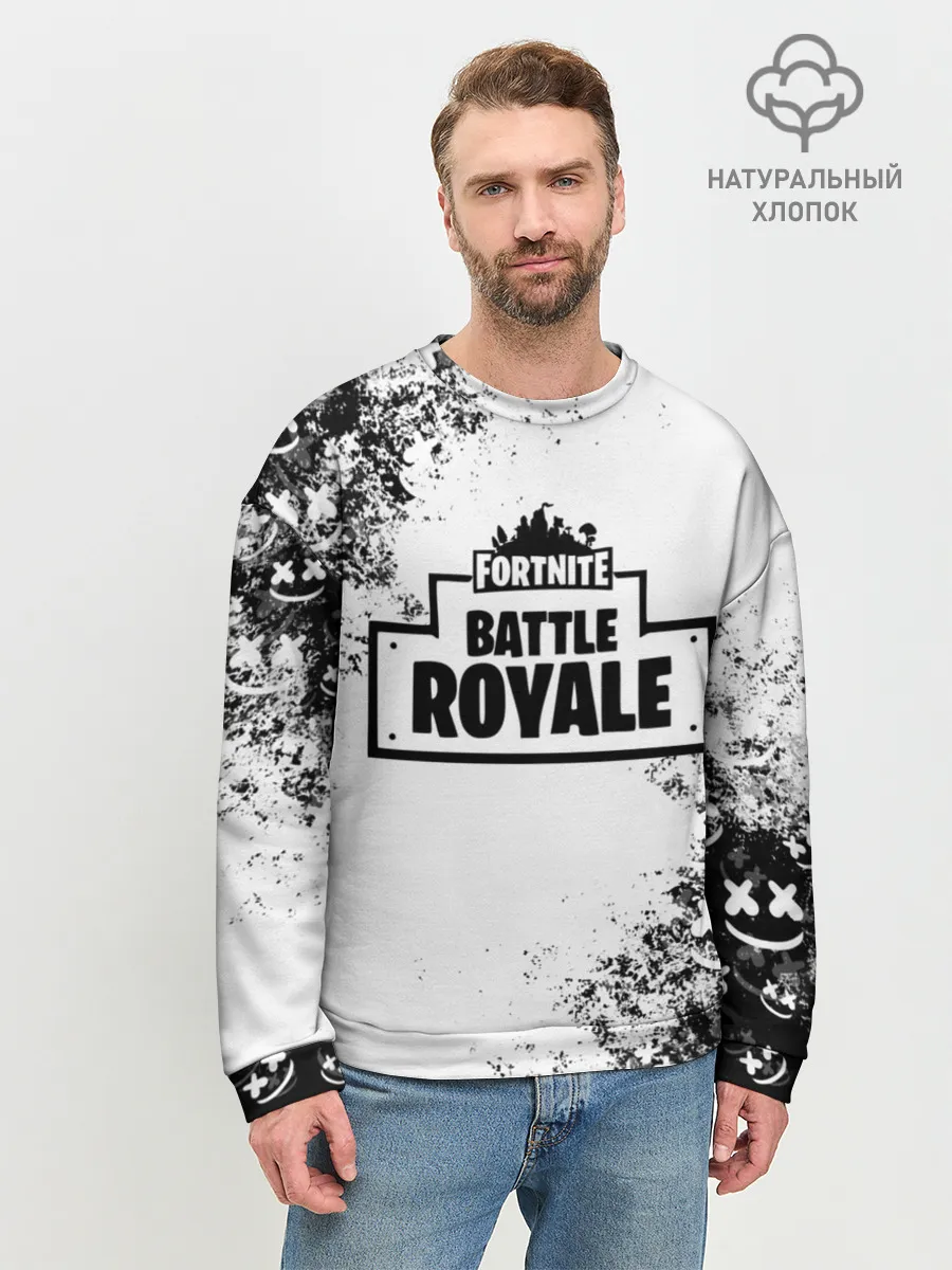 Мужской свитшот базовый / Fortnite & Marshmello