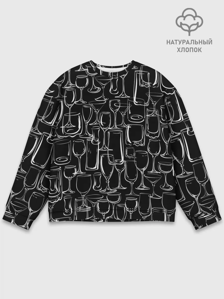 Мужской свитшот базовый / Стеклянный бармен