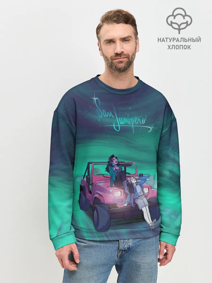 Мужской свитшот базовый / ЧЕРНОЕ ЗЕРКАЛО