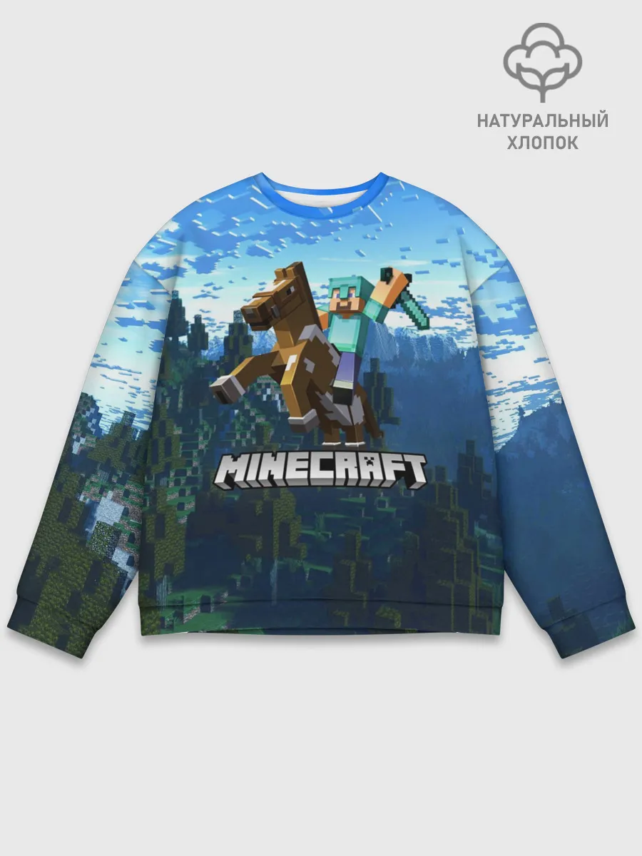 Мужской свитшот базовый / Minecraft / Майнкрафт