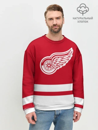 Мужской свитшот базовый / Детройт Ред Уингз