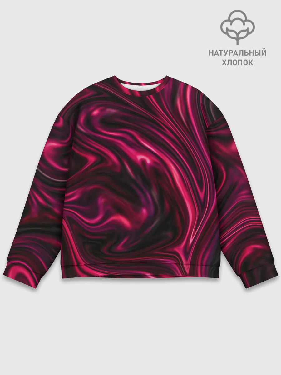 Мужской свитшот базовый / Abstract Fluid