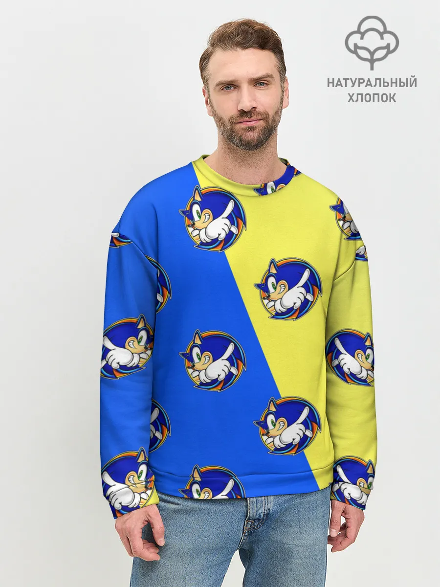 Мужской свитшот базовый / Sonic - Соник
