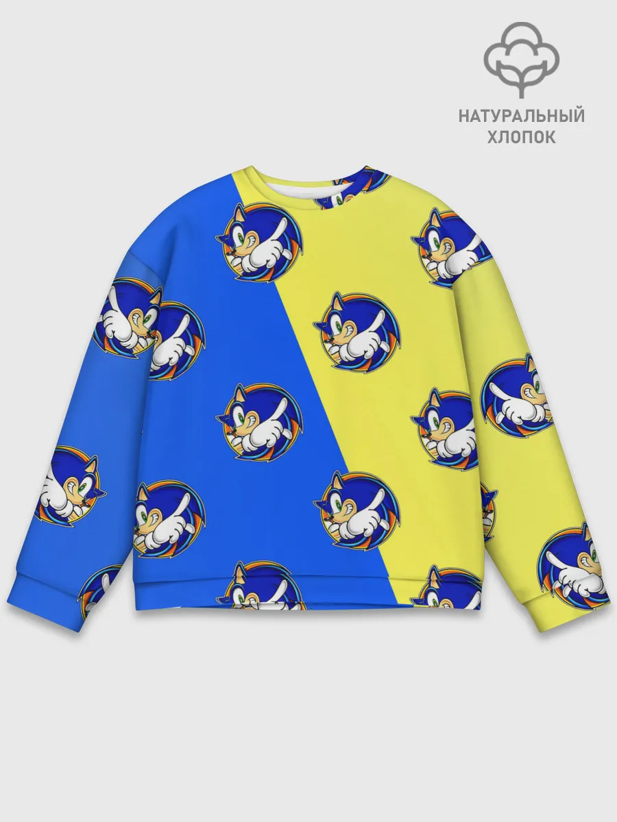 Мужской свитшот базовый / Sonic - Соник