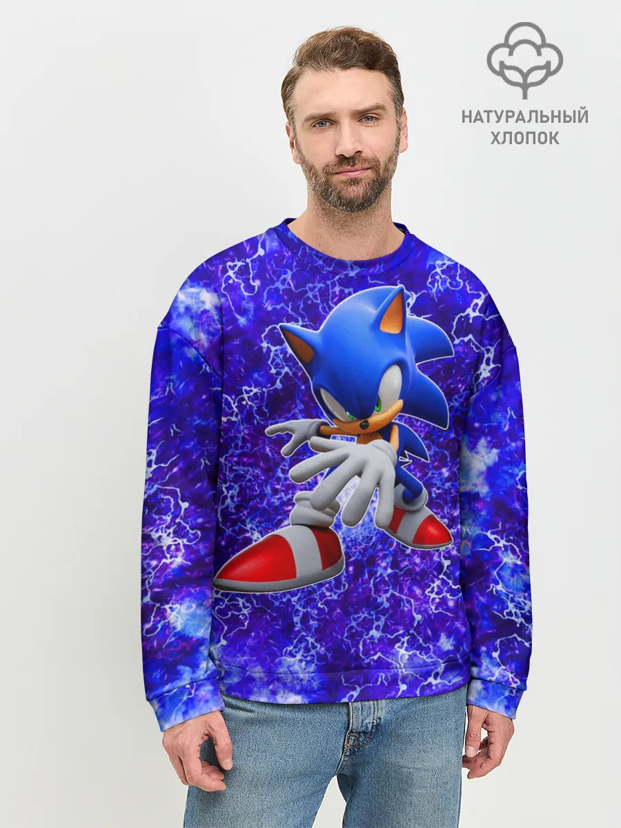 Мужской свитшот базовый / Sonic | Молнии