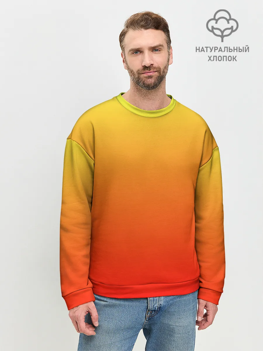 Мужской свитшот базовый / Оранж