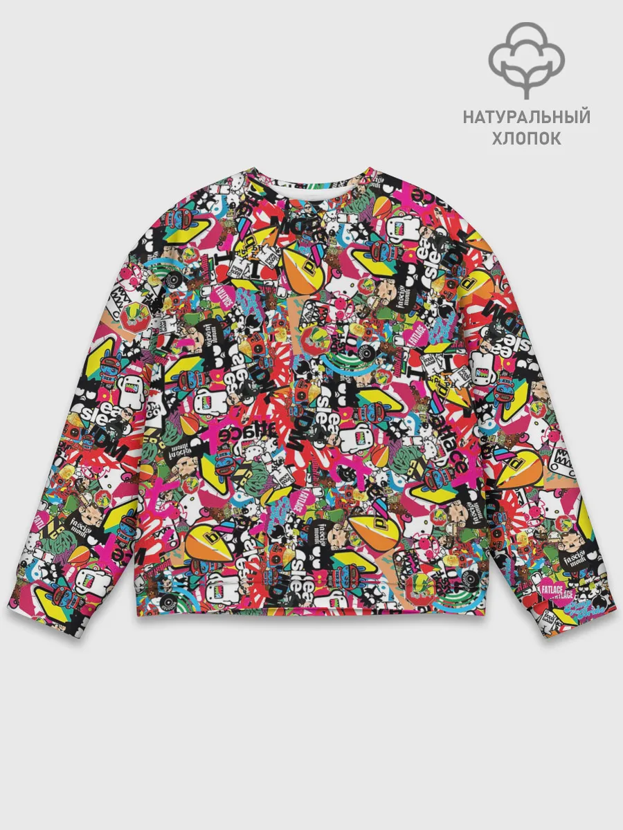 Мужской свитшот базовый / Стикеры