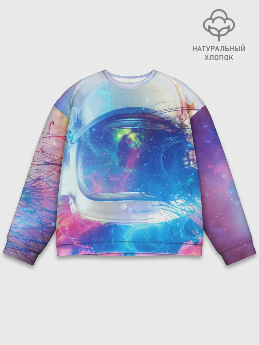 Мужской свитшот базовый / Космонавт - космос