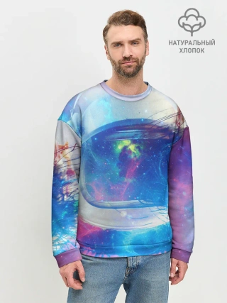 Мужской свитшот базовый / Космонавт - космос