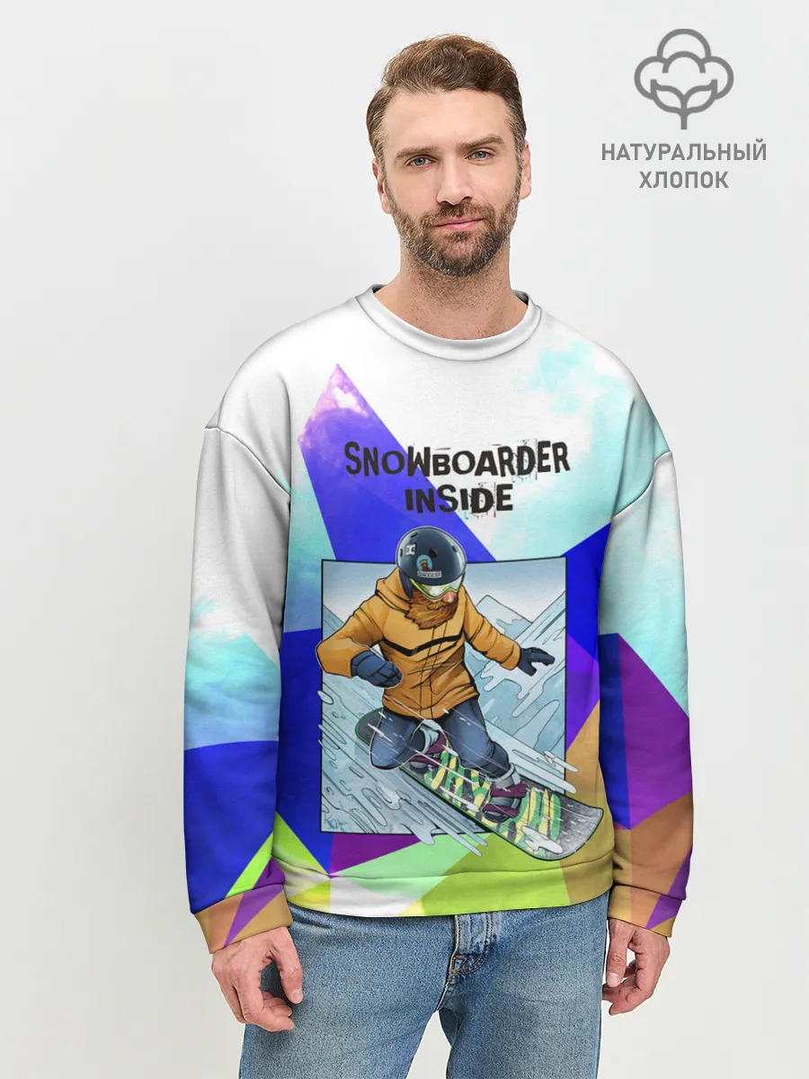 Мужской свитшот базовый / Сноуборд