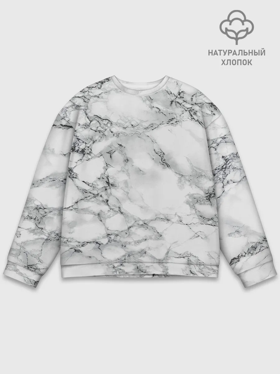 Мужской свитшот базовый / Мрамор