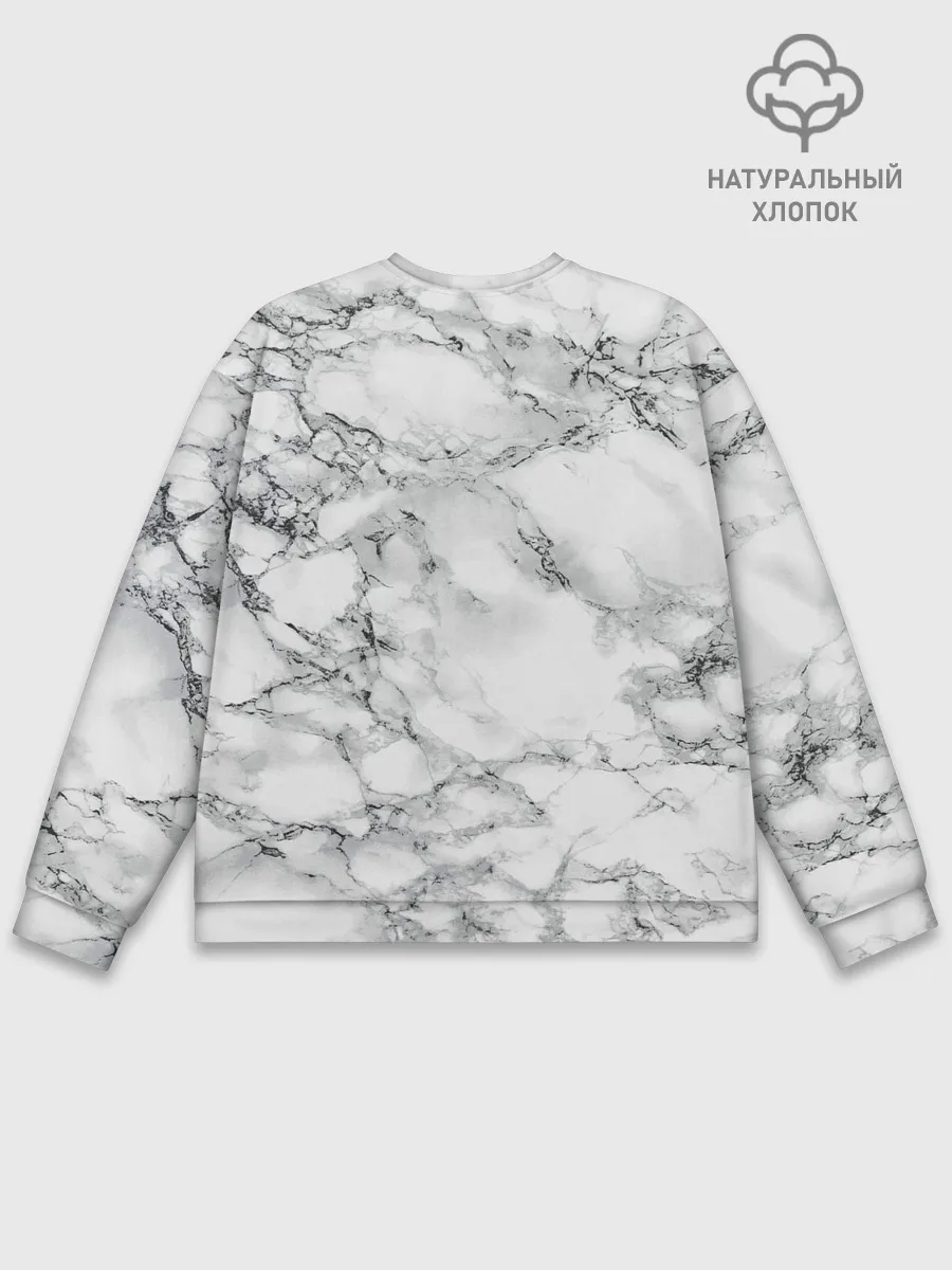Мужской свитшот базовый / Мрамор