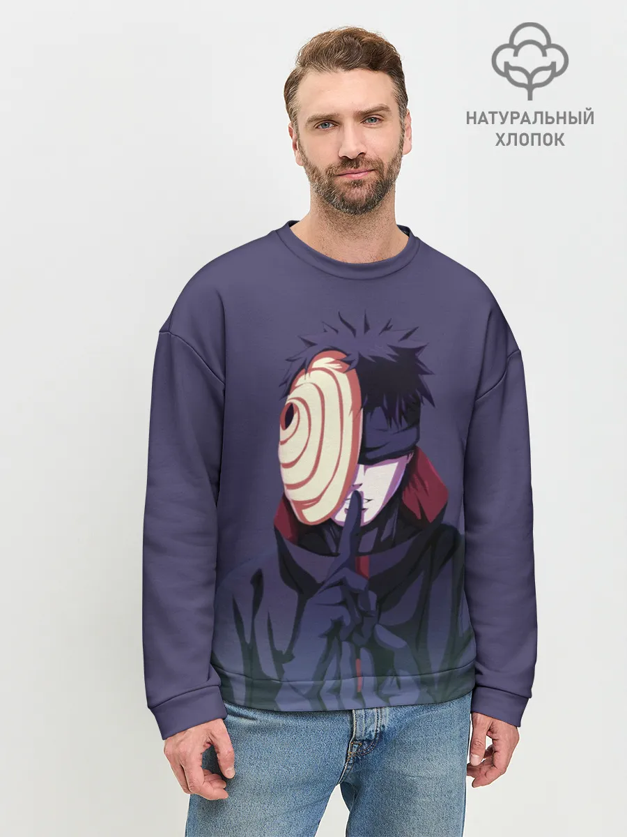 Мужской свитшот базовый / Обито Учиха