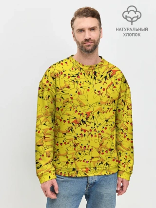 Мужской свитшот базовый / Пикачу