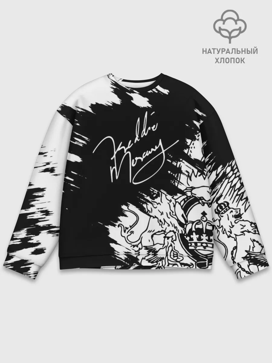 Мужской свитшот базовый / Автограф Фредди Меркьюри