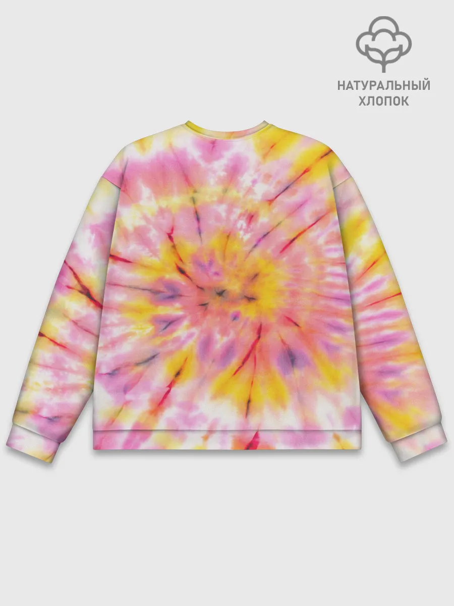 Мужской свитшот базовый / Rolling Stones tie-dye