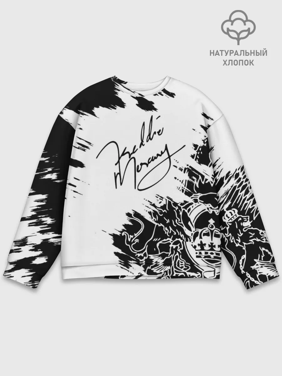 Мужской свитшот базовый / Автограф Фредди Меркьюри