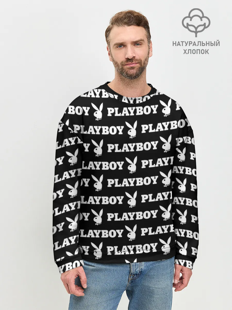 Мужской свитшот базовый / PLAYBOY PATTERN | ПЛЕЙБОЙ ПАТТЕРН