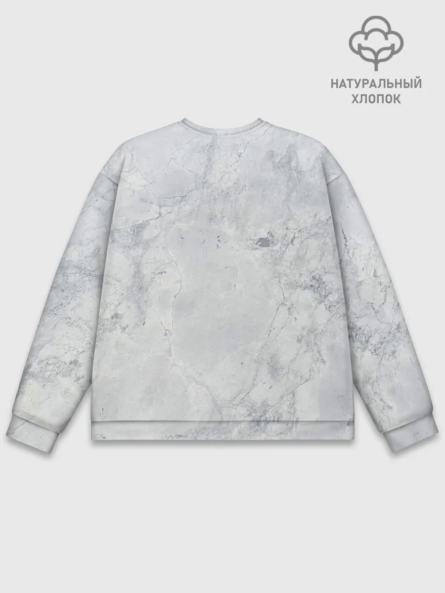 Мужской свитшот базовый / Мрамор
