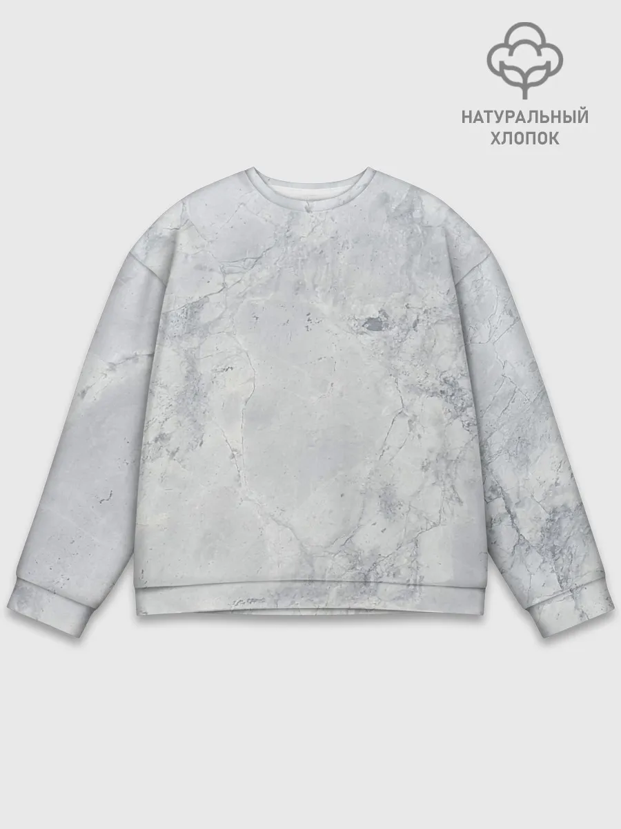 Мужской свитшот базовый / Мрамор